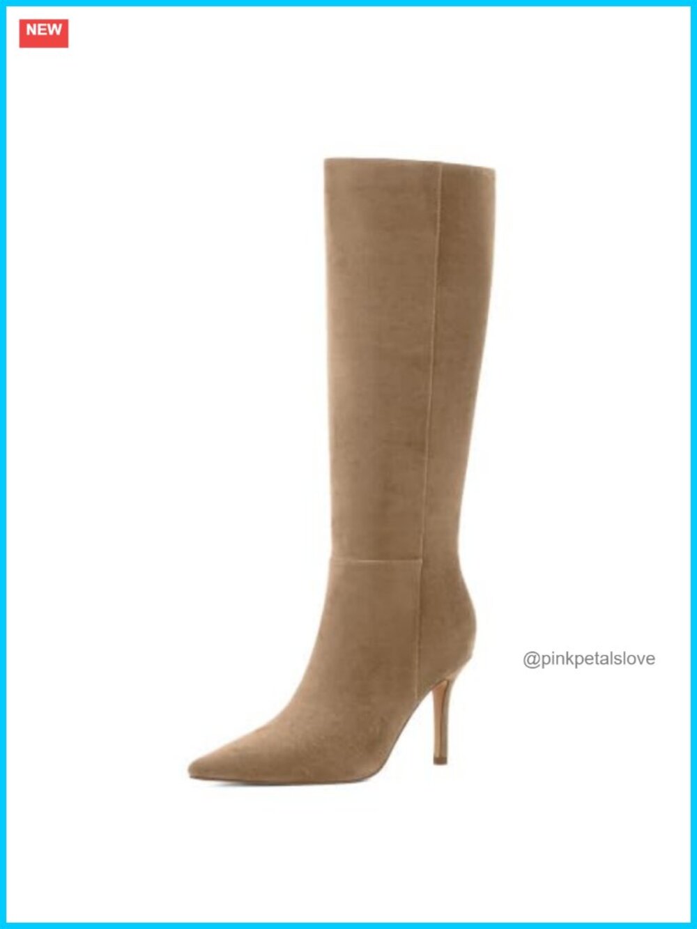 Faux Suede Knee High Stiletto Heel Pointed Toe Tall Long Boots
